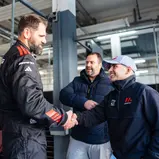 Markus Kuhn und Ayhancan Güven / „Motorsport meets American Football Day“ auf dem Dekra Lausitzring