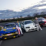Drei Ford-Piloten aus der DTM: Arjun Maini, Gerd Ruch und Fabio Scherer (l-r)