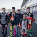Stefan Bradl und die Förderfahrer des Motorsport Team Germany