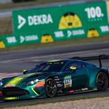 Gilles Magnus drehte im Aston Martin Vantage GT3 seine ersten DTM-Runden