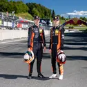 Die Tabellenführer: Tim Zimmermann und Leyton Fourie von FK Performance Motorsport