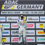 Junior-Podium Rennen Samstag: Robin Falkenbach, Théo Nouet, Phil Dörr