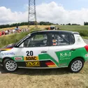 Führung in der Divison fünf ausgebaut: Konstantin Keil im Skoda Fabia R2 