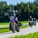 Auf der ADAC Classic meets Traunsee waren klassische Bikes aus über acht Jahrzehnten auf Tour