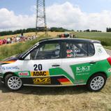 Führung in der Divison fünf ausgebaut: Konstantin Keil im Skoda Fabia R2 