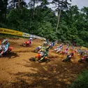 Vier Veranstaltungen, vier Gesamtsieger: Max Nagl (12), Marcel Stauffer (401) und Noah Ludwig (300) wollen in Abwesenheit von Jeffrey Herlings einen weiteren Sieg