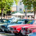 „American Way of Life“ in Ruhpolding: Das US-Car-Festival Route 66 bringt US-Boliden auf die Straße. (Foto: Ruhpolding Tourismus/Andreas Plenk)