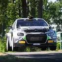 Marijan Griebel hat mit seinem Beifahrer Tobias Braun im Citroën C3 Rally2 die besten Karten im Titelkampf