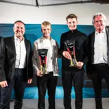 Night of the Champions: ADAC Vorstand Dr. Dieter Nirschl , Simon Birch, Leo Pichler und ADAC Ehrenpräsident Hermann Tomczyk (v-l)