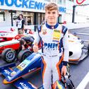 Nikita Bedrin (16/ITA/PHM Racing) freute sich über sein erstes Podium der Saison 