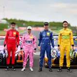 #84 Tom Kalender / DEU, #22 Lucas Auer / AUT, #24 Maro Engel / DEU, #48 Jules Gounon / FRAU (alle Mercedes-AMG GT3), Oschersleben