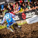 ADAC MX Masters, Gaildorf,  Zachary Pichon ( Frankreich / Suzuki / Team Suzuki World MX2 ) auf seiner Maschine beim ADAC MX Youngster Cup