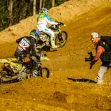 ADAC MX Masters, Jauer, Mike Stender ( Deutschland / Suzuki / Team Castrol Power 1 Suzuki Moto-Base ) auf seiner Maschine beim ADAC MX Masters