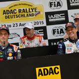 ADAC Rallye Deutschland, Thierry Neuville, Hyundai Motorsport, Mads Östberg, Citroen Total Abu Dhabi WRT, Sebastien Ogier, Volkswagen Motorsport, Elfyn Evans, M-Sport WRT