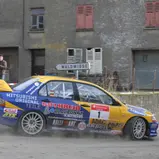 Hermann Gaßner kommt im Mitsubishi Lancer als Masters-Führender nach Stollberg.