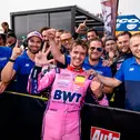 Jubel über den dritten DTM-Sieg von Matteo Cairoli bei Emil Frey Racing
