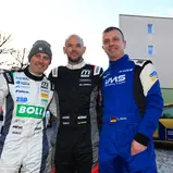 v.l.: Julius Tannert, Mark Wallenwein, Carsten Mohe / 61. ADAC Rallye Erzgebirge