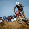 Edvards Bidzans erkämpfte sich mit dem Sieg im ADAC MX Youngster Cup in Fürstlich Drehna sein erstes Red Plate seit 2019