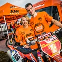ADAC MX Masters, Gaildorf, Dennis Ullrich ( Deutschland / KTM / KTM Sarholz Racing Team ) beim ADAC MX Masters mit seiner Freundin Vanessa