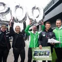Marco Wittmann freute sich mit Schubert Motorsport und Schaeffler über sein 200. DTM-Rennen 