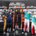 Das Podium: Ben Dörr/Guilherme de Oliveira, Leyton Fourie/Tim Zimmermann und Finn Wiebelhaus/Salman Owega (v.l.)