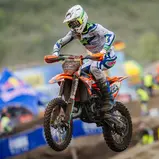 Emil Ziemer ging als Sieger des ADAC MX Junior Cup 125 in Grevenbroich hervor