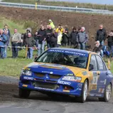 Dicht an der Masters-Spitze: Hermann Gaßner im Mitsubishi Lancer