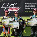 Das Podium des ADAC Junior Cup powered by KTM in Brünn