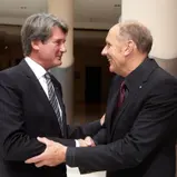 ADAC Sportpräsident Hermann Tomczyk, DMSB-Präsident Hans-Joachim Stuck