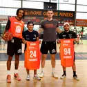 Kevin Yebo, Ayhancan Güven, Jonas Richter und Franck Perera (l-r) in Chemnitz 