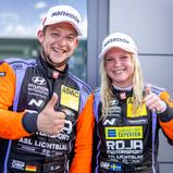 #22 Robin Jahr / ROJA Motorsport by ASL Lichtblau / Hyundai Veloster N TCR, #26 Jessica Bäckman / ROJA Motorsport by ASL Lichtblau / Hyundai Veloster N TCR