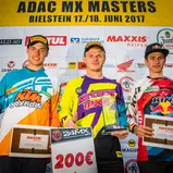 ADAC MX Masters, Bielstein, Siegerehrung beim ADAC MX Youngster Cup v.l.n.r.: Tom Koch ( Deutschland / KTM / KTM Sarholz Racing Team ), Martin Krc ( Tschechien / KTM / Sturm Racing Team ) und Michael Sandner ( Österreich / KTM / Thermotec Racing KTM )