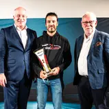 Dr. Claudius Leibfritz (Vorstand ADAC SE), Gabriele Piana, Dr. Hilmar Siebert (Vizepräsident ADAC e.V.), ADAC GT4 Germany Gala, Hockenheim