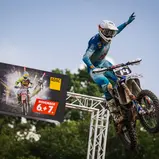 Sebastian Leok freute sich über seinen ersten Lauf- und Veranstaltungssieg im ADAC MX Youngster Cup
