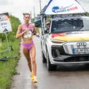 Statt einer klassischen Ziellinie gibt es das sogenannte Catcher Car (Foto: Marc Conzelmann / Wings for Life World Run)