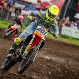 Marcel Stauffer debütierte in der ADAC MX Masters-Klasse mit einem Laufsieg und dem dritten Platz in Gaildorf