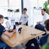 Interviewtraining für die Sportler des Motorsport Team Germany (Foto Gruppe C Photography)