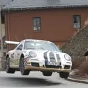 Springendes Zebra: Der amtierende Champion Ruben Zeltner im Porsche 911 GT3