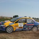 Auf dem Weg zum zweiten Sieg im ADAC Rallye Masters: Hermann Gaßner im Mitsubishi Lancer