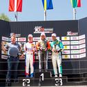 Das Podium der ADAC TCR Germany beim sechsten Saisonlauf auf dem Salzburgring