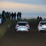 #38 Tomasz Król / Patryk Olejniczak / Ford Fiesta Rally3 Evo / RC3 / Rally3 und  #39 Timo Weigert / Jasmin Weigert / Renault Clio Rally3 / RC3 / Rally3, Lausitz Rallye