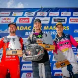 Tageswertung der ADAC MX Masters v.l.n.r.: Maximilian Nagl ( Deutschland / Triumph / DÖRR MOTORSPORT TRIUMPH RACING POWERED BY KRETTEK ), Marcel Stauffer ( Österreich / KTM / OSICKA MX TEAM ) und Jordi Tixier ( Frankreich / Honda / KMP Honda Racing powere
