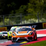 #91 Jesper Brunoj Jensen / Laurenz Rühl / Porsche 718 Cayman GT4 RS CS / Wimmer Werk Motorsport, Red Bull Ring
