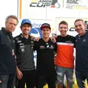 Grillabend mit WM-Piloten: Öttl, Schrötter und Grünwald trafen ADAC Stiftung Sport Vorstand Wolfgang Dürheimer und Thomas Voss, ADAC Leiter Motorsport und Klassik
