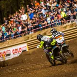 ADAC MX Masters, Mölln, Brian Hsu ( Deutschland / Husqvarna / Husqvarna Maurer Gep Racing Team ) und Lukas Neurauter ( Österreich / KTM / COFAIN Racing Team )