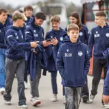Ole Säuberlich (vorn) und weitere Förderfahrer des Motorsport Team Germany (Foto Gruppe C Photography)