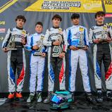Die Sieger in Wackersdorf der Klasse X30 Senior: Lars Ramaer, Oliver Städtler, Armin Kara Osman, Aaron Garcia Lopez, Niklas Hirsch (v.l.n.r.)