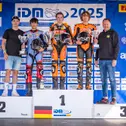 Göttlich holte sich ihren ersten Saisonsieg im ersten Rennen vor Brandon Schmidt und Wolff (Foto: Dino Eisele)