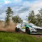 #1 / M. Griebel / T. Braun / Skoda Fabia RS Rally2 / RC2 / ADAC Rallye Stemweder Berg