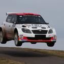 Hat im Erzgebirge noch eine Rechnung offen: Mark Wallenwein im Skoda Fabia S2000